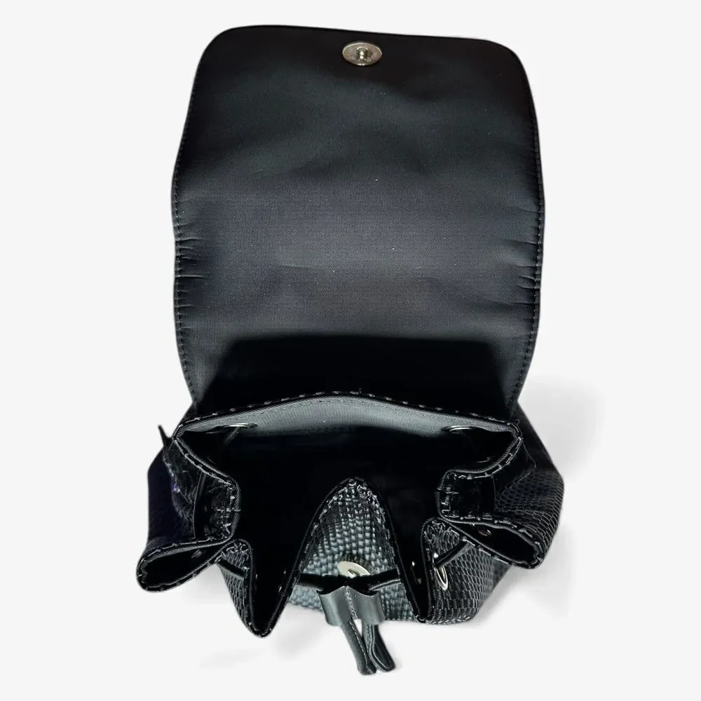 Pringle Black Textured Women's Backpack